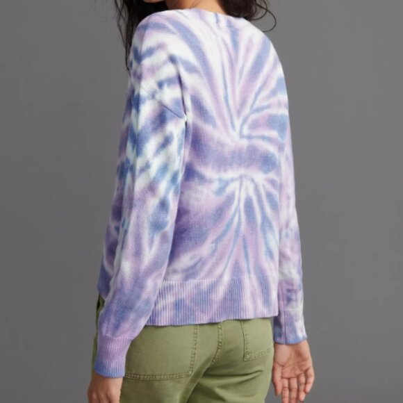 Anthropologie x Design Studio - Lilac Tye-Dye Sweater Spiral Pullover | Large - Picture 7 of 9